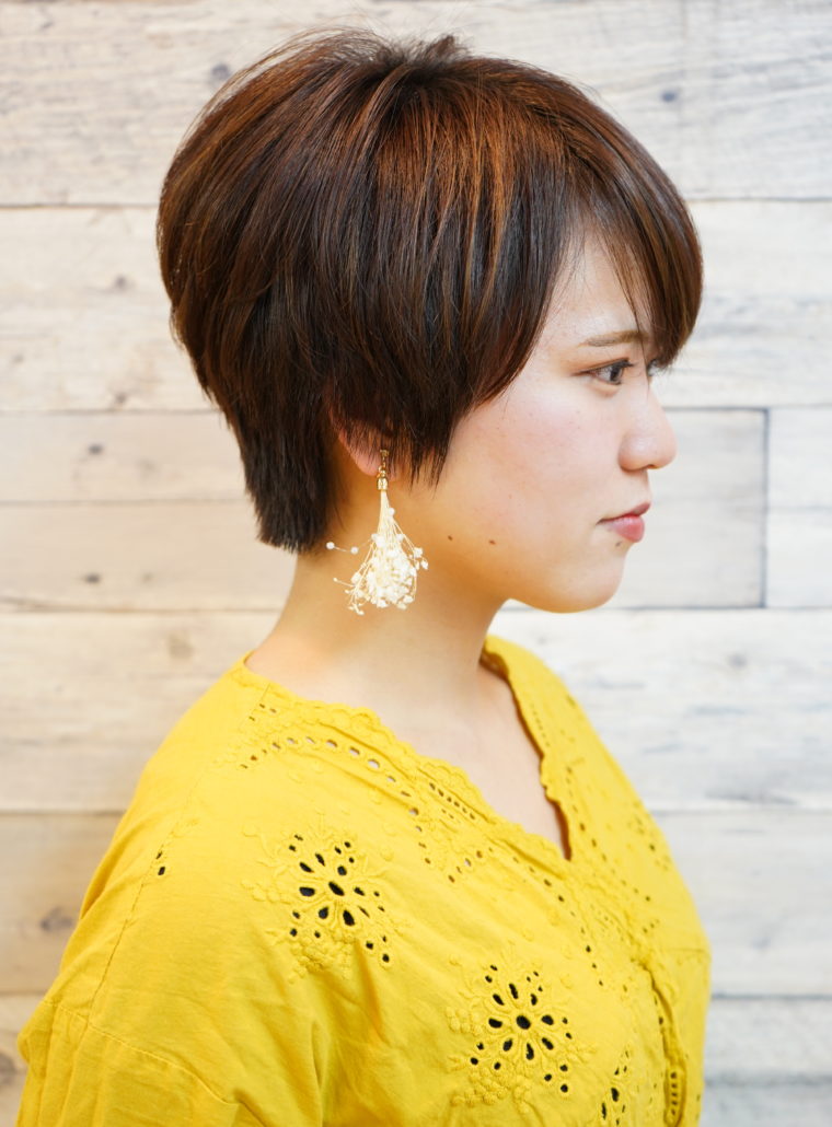 ハンサム系ガーリーベリーショート Beauty Library Hair Lab Salon